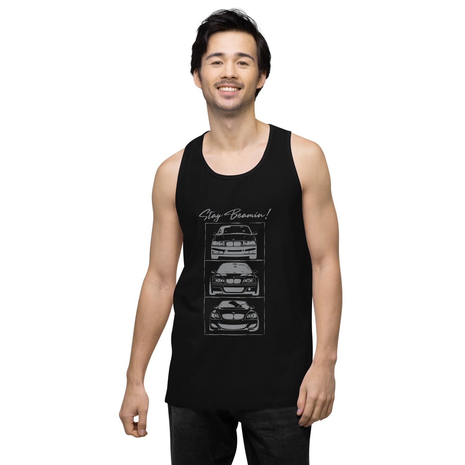 Stay Beamin! Tank Top (Gray Ink)