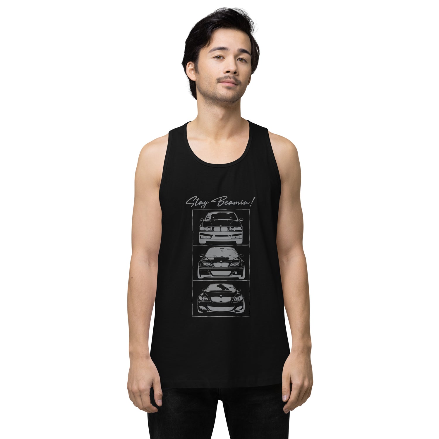 Stay Beamin! Tank Top (Gray Ink)