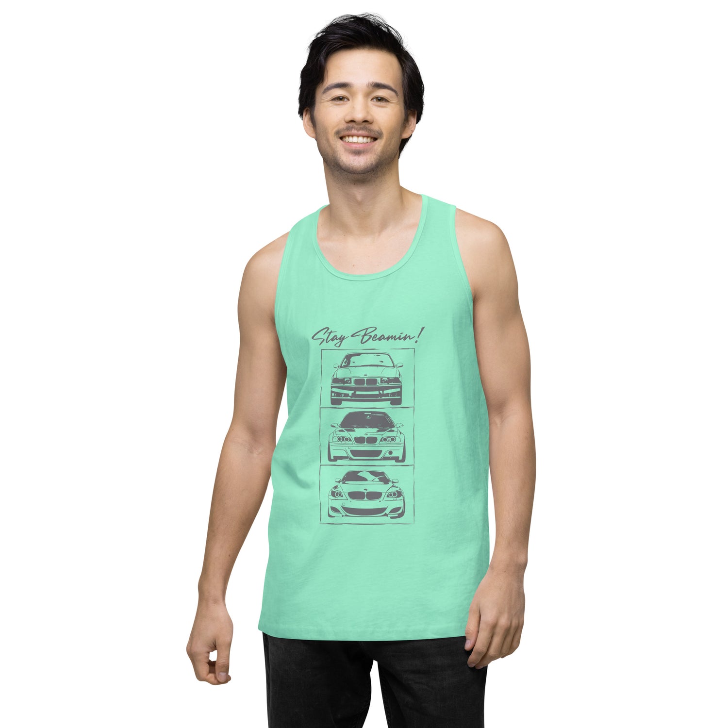 Stay Beamin! Tank Top (Gray Ink)