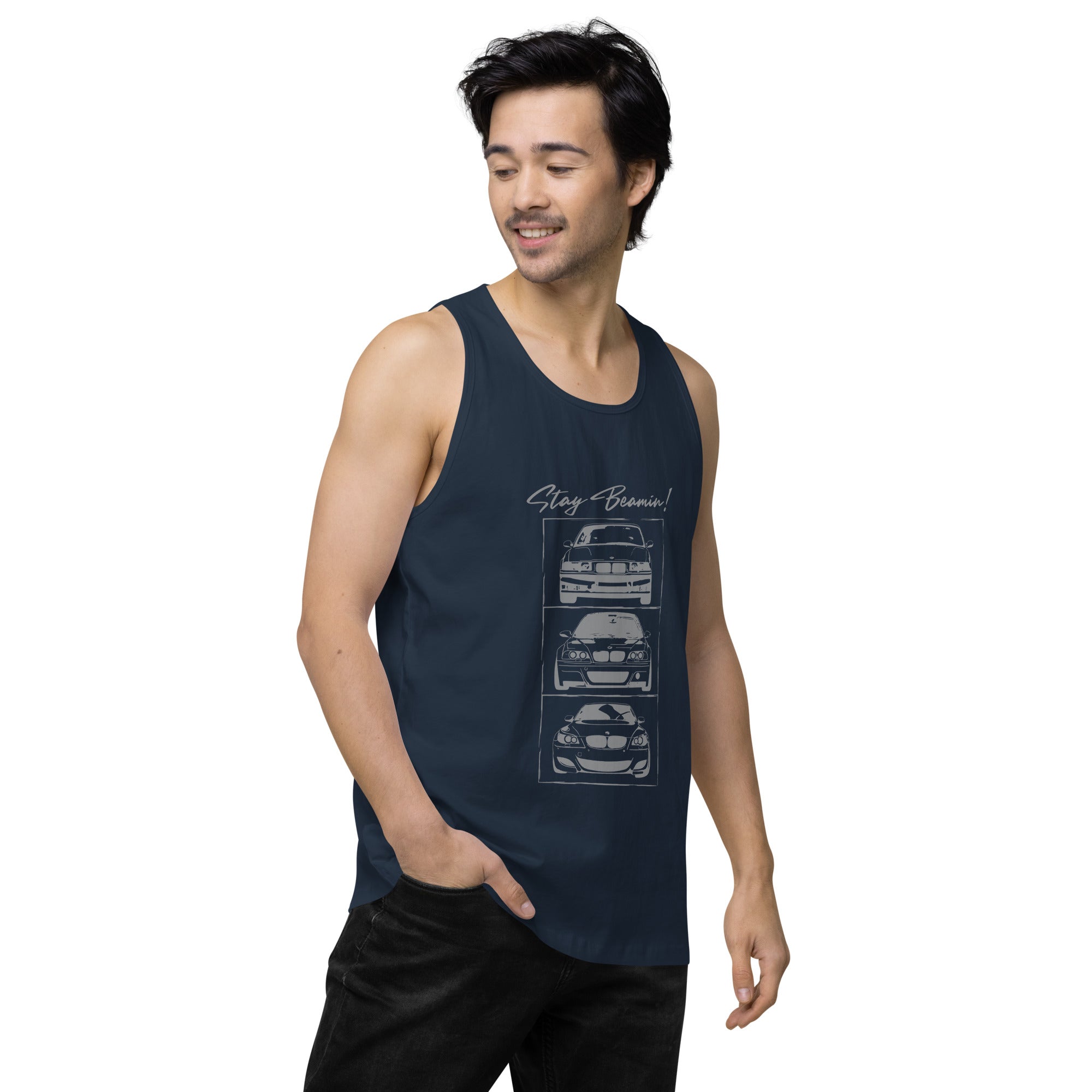 Stay Beamin! Tank Top (Gray Ink)