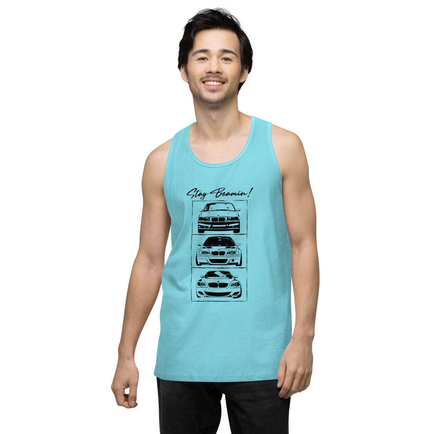 Stay Beamin! Tank Top (Black Ink)