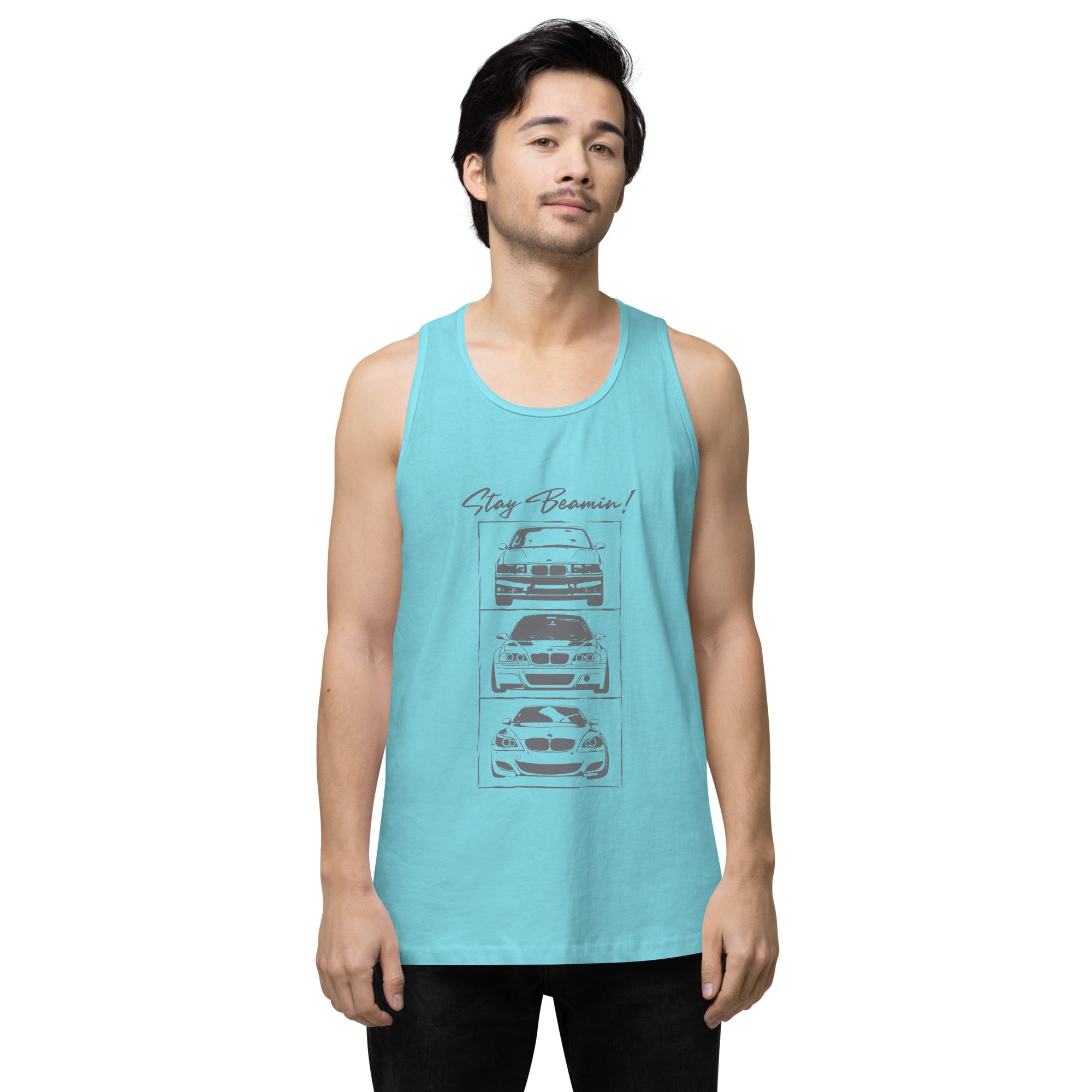 Stay Beamin! Tank Top (Gray Ink)