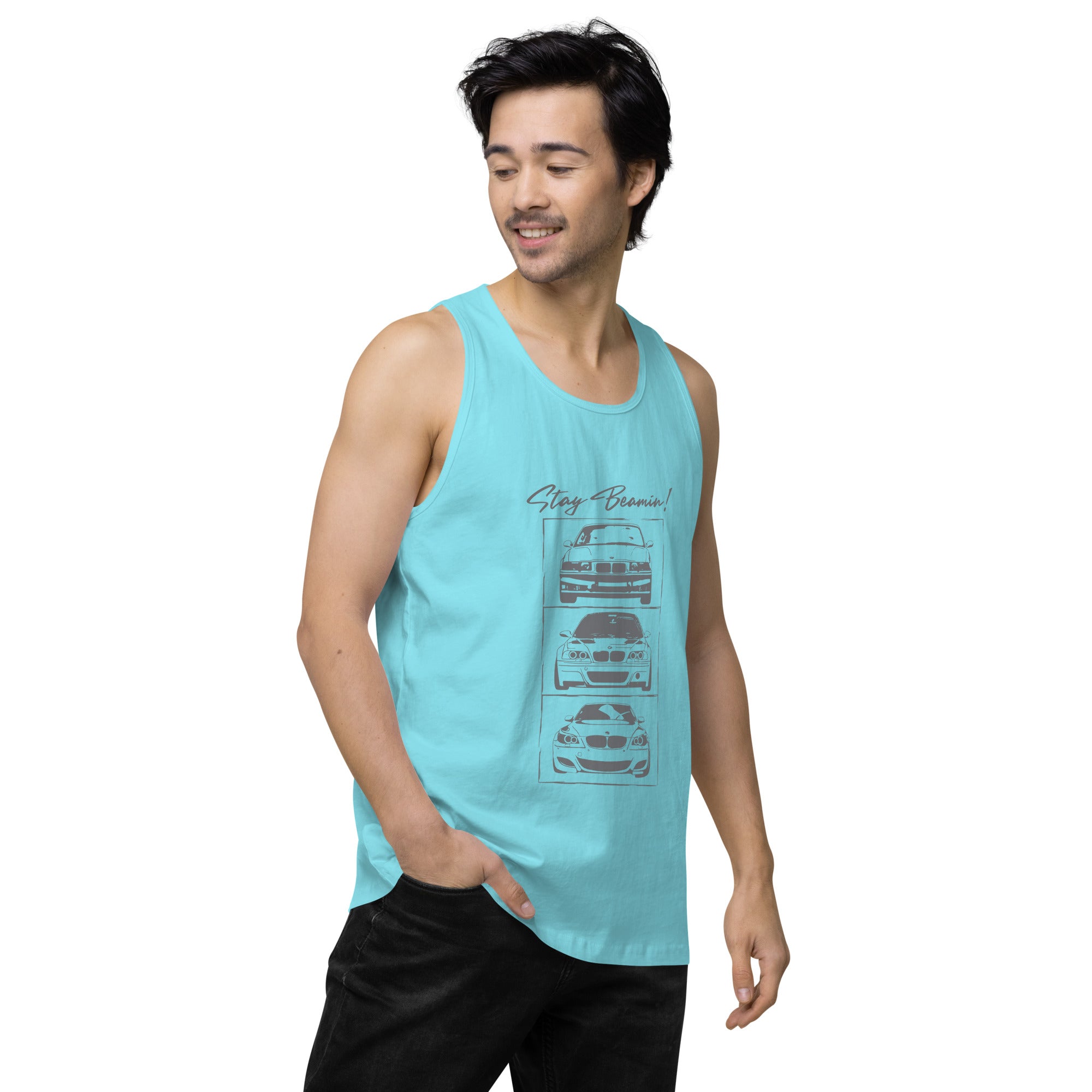 Stay Beamin! Tank Top (Gray Ink)