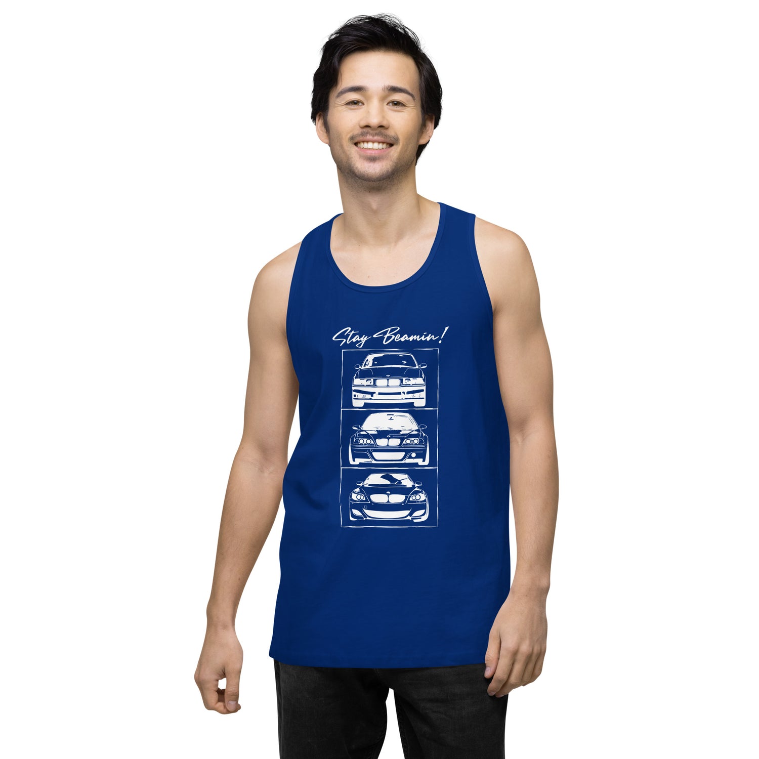 Stay Beamin! Tank Top (White Ink)