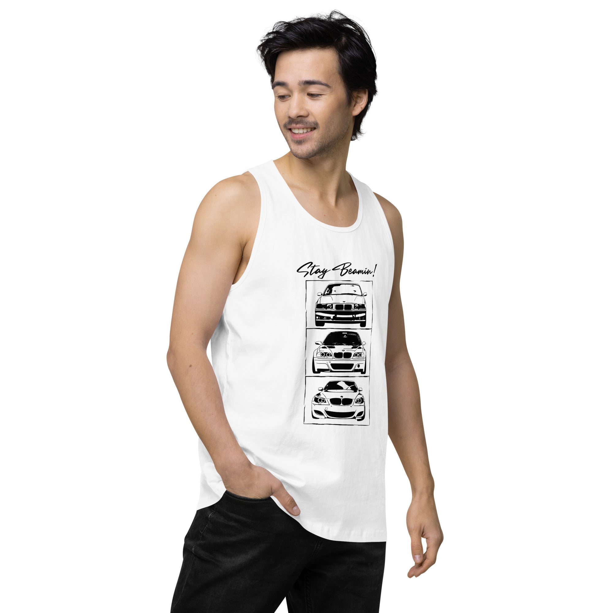 Stay Beamin! Tank Top (Black Ink)