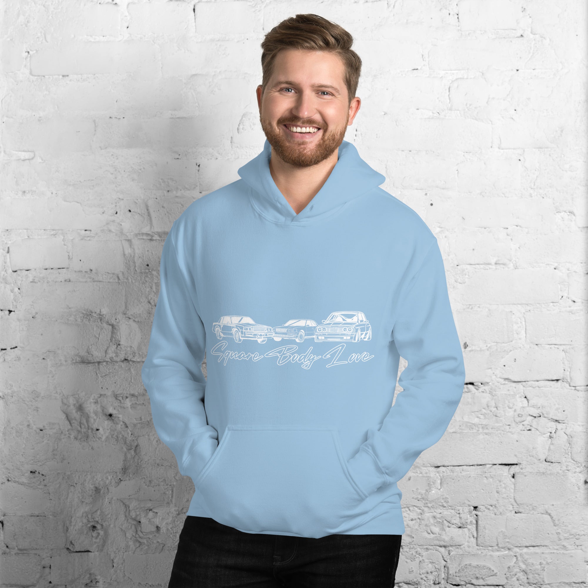 Square Body Love Hoodie (White)